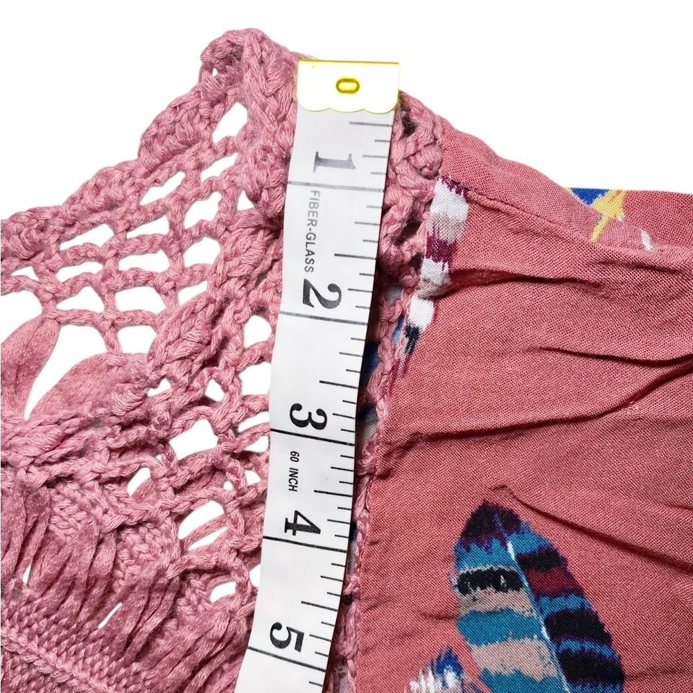 Vivid Importers of NY Vintage Feather and Lace Top - Picture 10 of 12
